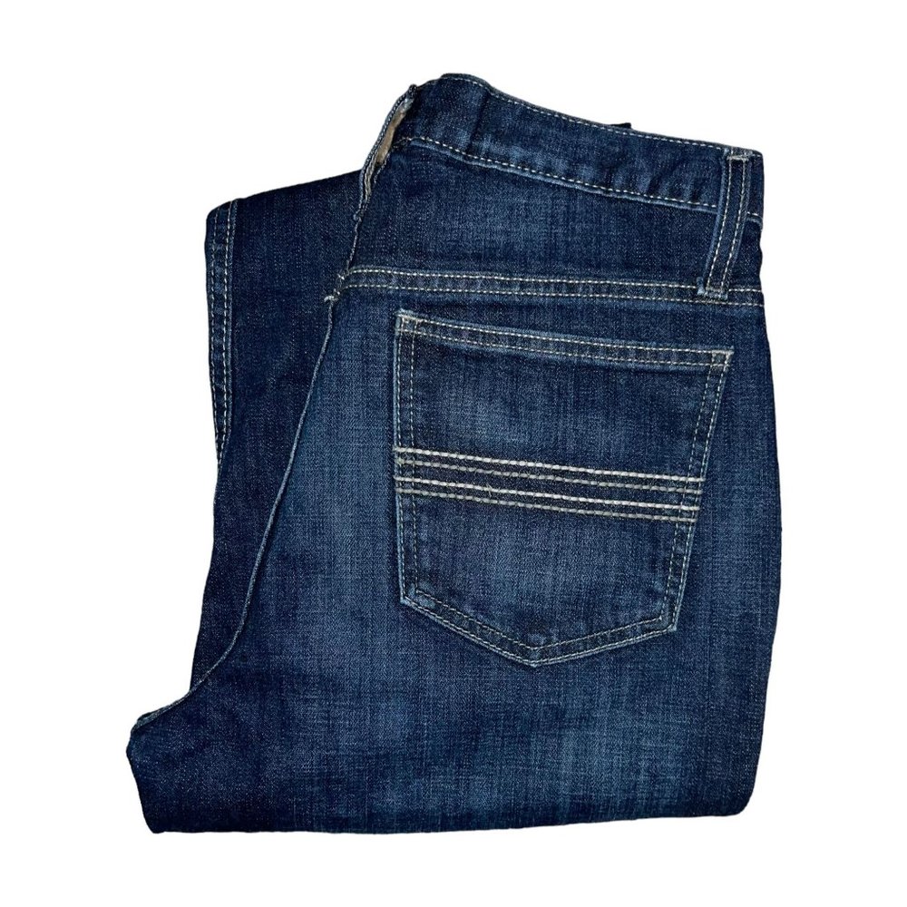 Cinch Jeans Mens 30 34 Straight Leg Dark Wash Embroidered Western Pockets